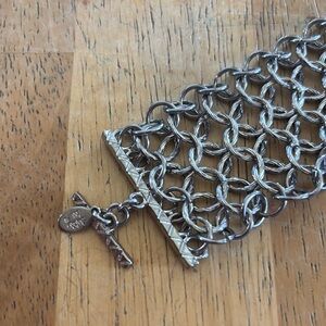 Cookie Lee Silver Chain Link Bracelet